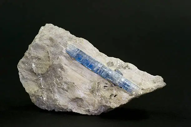 Museum piece. Cyanite is also called Kyanite.