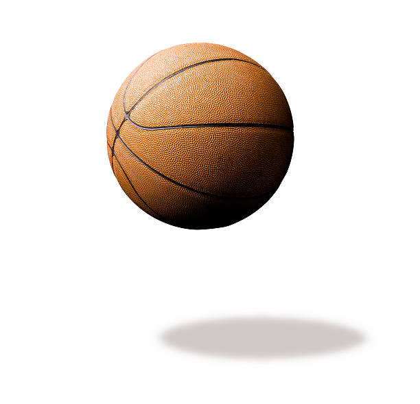 istock Orange basket ball, photo on the white background 486733800