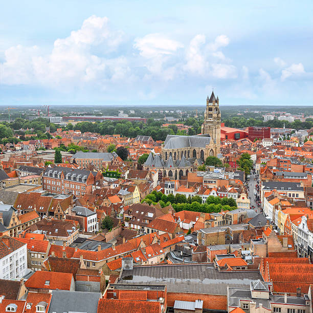 istock View over Bruges St. Salvator's Cathedral 486734460