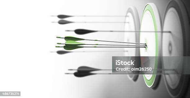 Excellence Stock Photo - Download Image Now - Business, Green Color, Sports Target