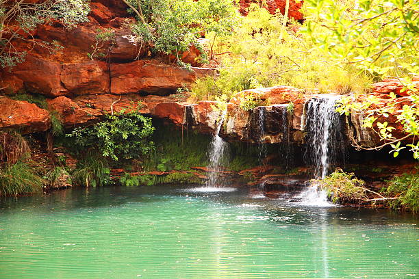 istock Secret pool in Karijini National Park 486737328