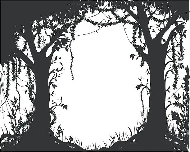 Vector illustration of forest