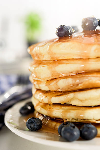 istock Pancakes with maple syrup and blueberry 486743860