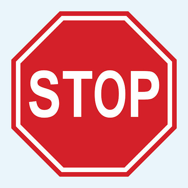 ilustrações de stock, clip art, desenhos animados e ícones de vector sinal de stop - stop sign stop road sign sign