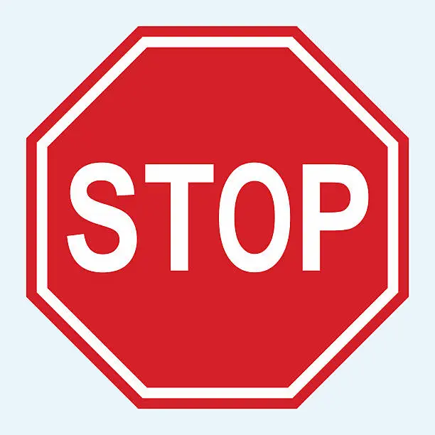 Vector illustration of Stop Sign Vector
