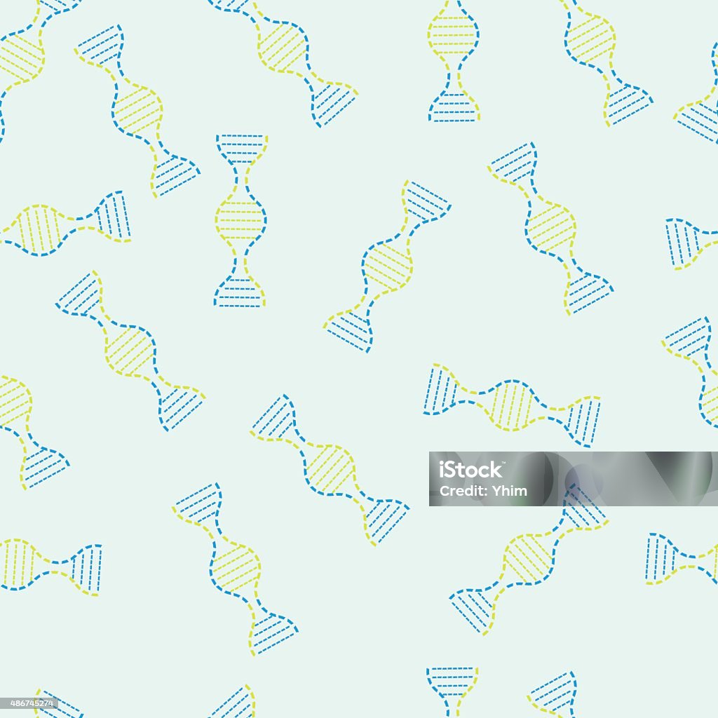 Dna Pattern Graphics Seamless Pattern Dna Sign Abstract Background With Molecules Stock ...