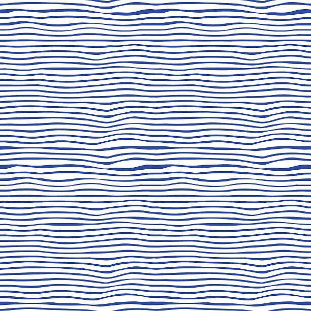 シームレスなブルーとホワイトのストライプの背景 - textile in a row painted image white点のイラスト素材／クリップアート素材／マンガ素材／アイコン素材