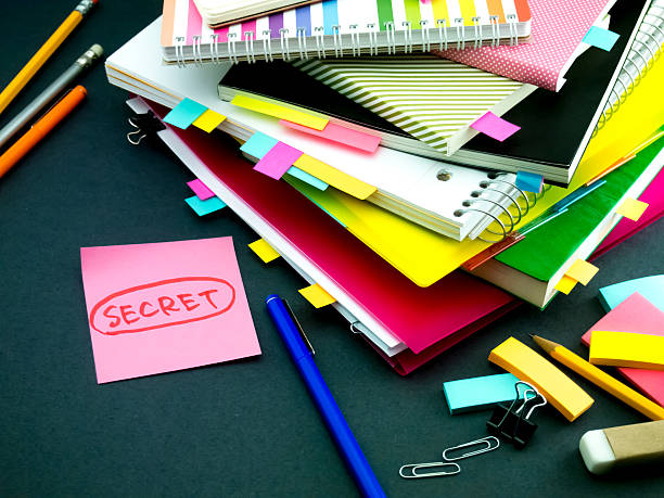 istock Somebody Left the Message on Your Working Desk; Secret 486748632