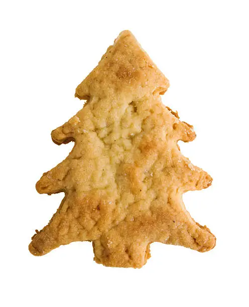 Perfect ginger bread Christmas cookie shaped as a Christmas tree