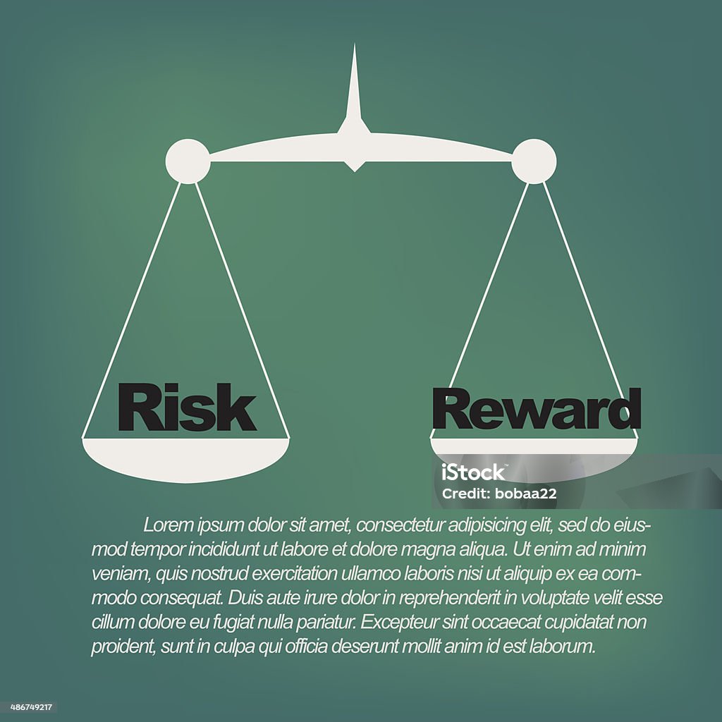 Weighing The Risks And Rewards Stock Illustration - Download Image Now