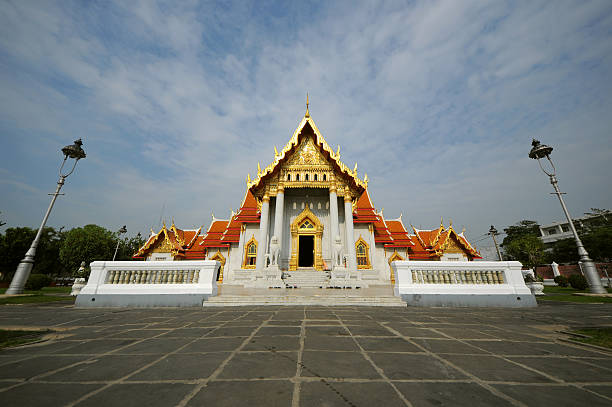 istock Marble Temple Bangkok (Wat Benchamabophit), Thailand 486749377