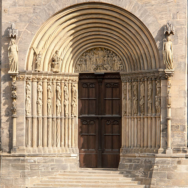 Main Gate of the Bamberg Cathedral, seat of the archbishop of Bamberg and burial place of Pope Clement II