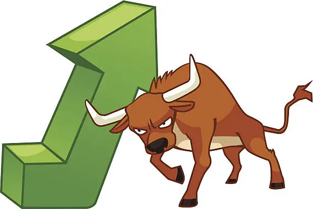 Vector illustration of Bullish