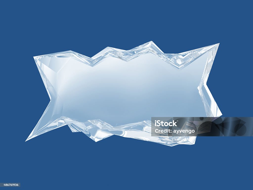 Ice bar. Ice bar. Dialog cloud from a piece of ice. 2015 Stock Photo