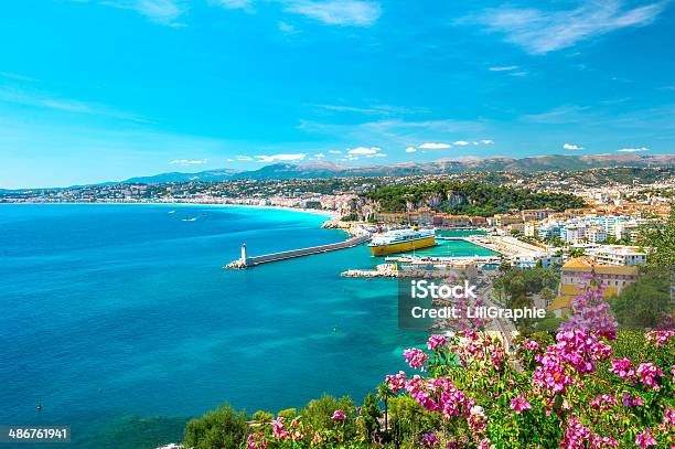 Nice City French Riviera Mediterranean Sea Stock Photo - Download Image Now - Nice - France, France, Luxury