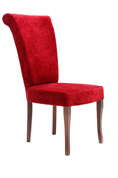 istock Red Wooden chair 486762237
