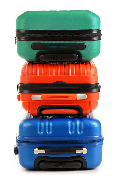 istock Travel suitcases isolated on white background 486763216