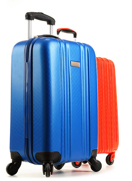 istock Travel suitcases isolated on white background 486763360