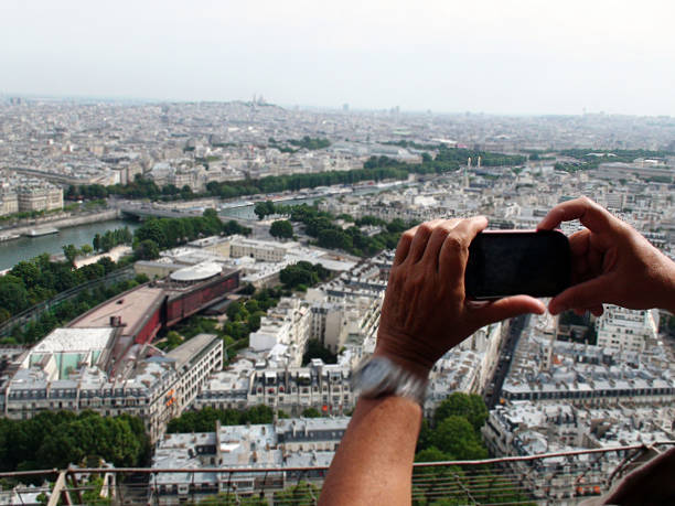 istock Picturing Paris Aerial View And Seine River From Eiffel Tower 486763420