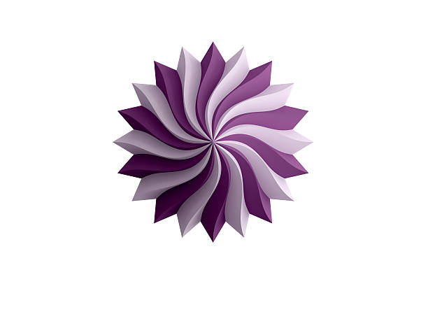 istock Purple circular spiral logo 486765098