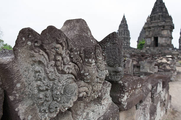 istock Detail of carved relief at Prambanan. Java, Indonesia. 486765160