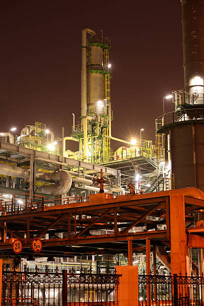 istock Refinery industrial plant with Industry boiler 486766047