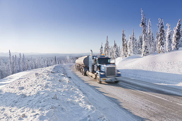 istock Trucking in the Remote Winter Wilderness 486766863