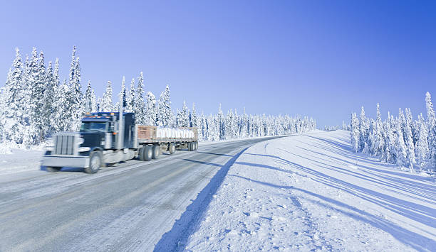 istock Trucking in the Remote Winter Wilderness 486766907