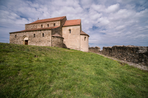 Fortified Romanesque Church in Cisnadioara, near Sibiu, Romania