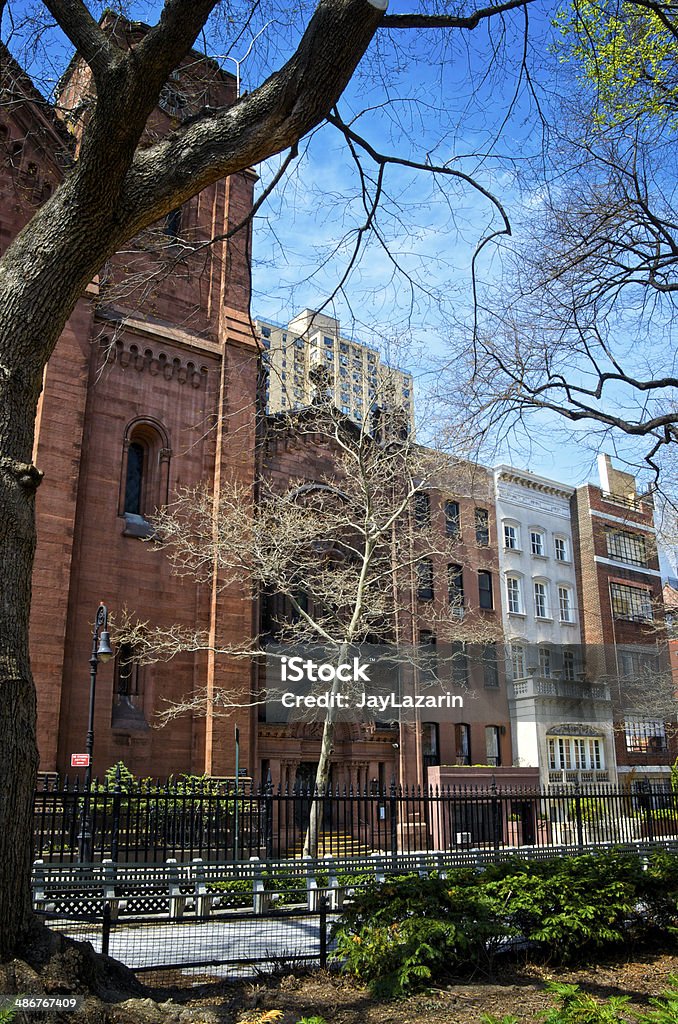 Edificios de la ciudad de Nueva York, combina paisaje de la ciudad de Manhattan, Greenwich Village - Foto de stock de Aire libre libre de derechos