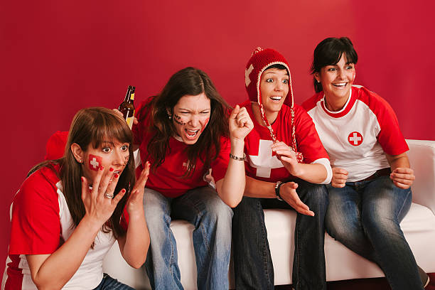 Crazy Swiss sports fans