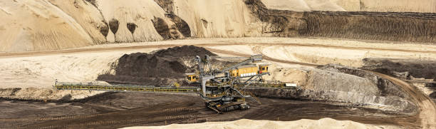 istock Bucket wheel excavators - Lignite mining 486769262