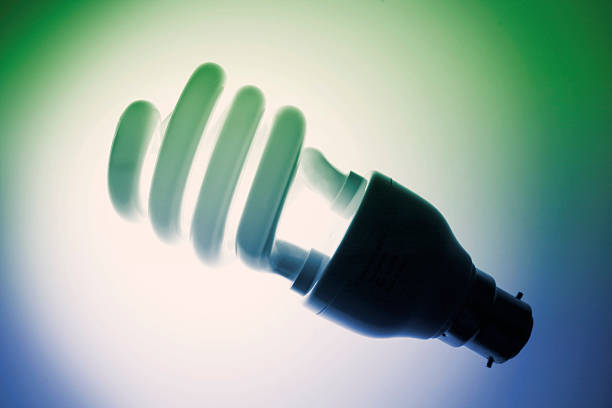istock Fluorescent Bulb with Blue and Green Tone 486770222