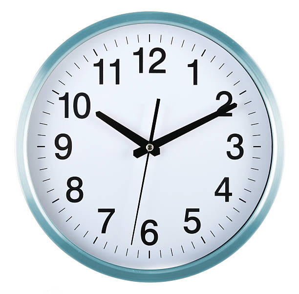 istock Wall clock isolated on white. Ten past ten. 486773436