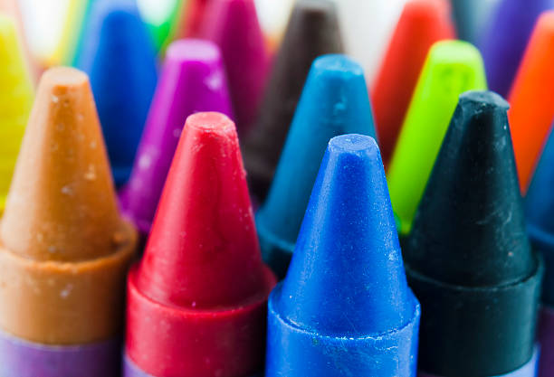 istock Close up of coloured crayons 486774472