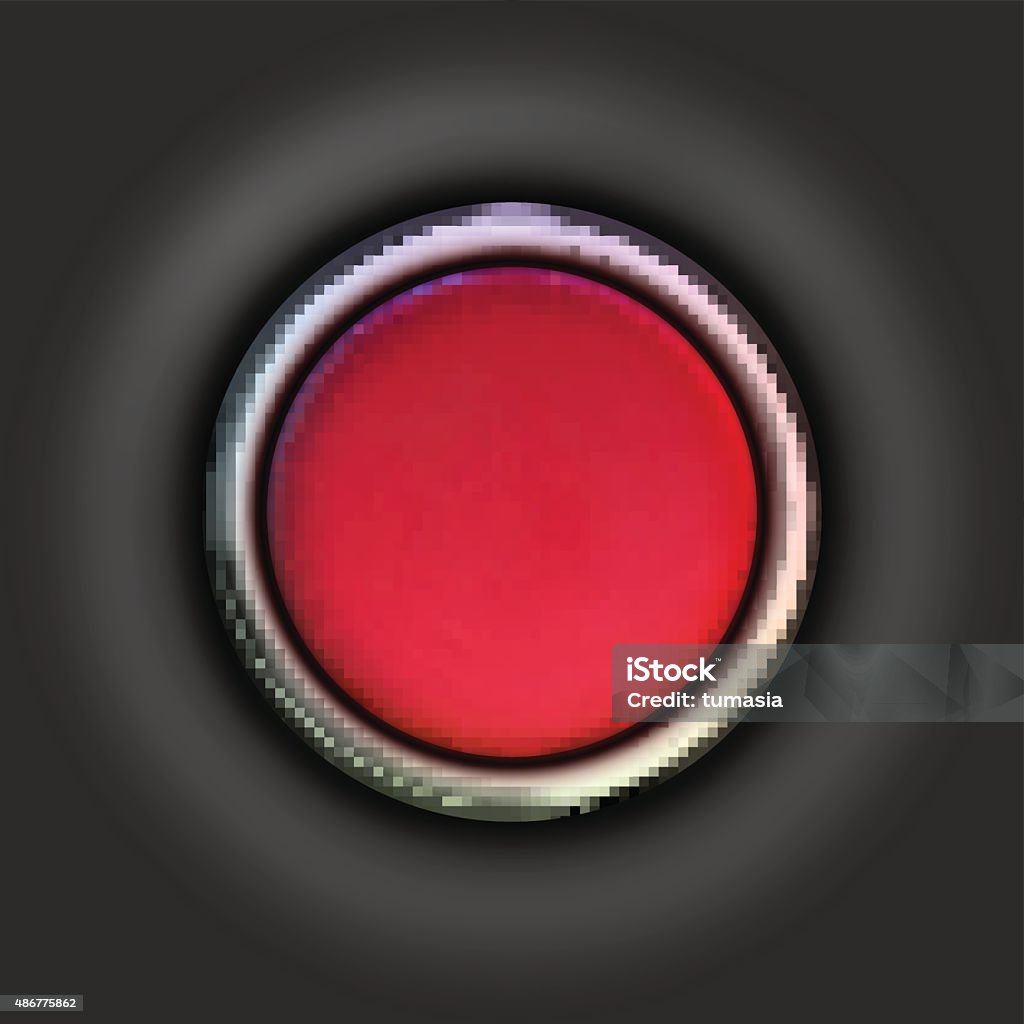 Red Now Realistic Red Button Vector Illustration Stock Illustration - Download ...