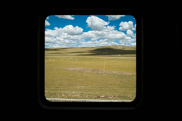 istock out of the window on train 486779224