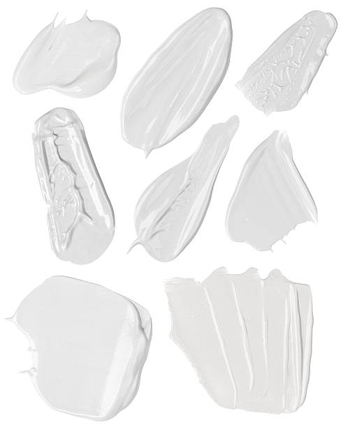 istock Swatches Of White Cream Isolated On White 486781500