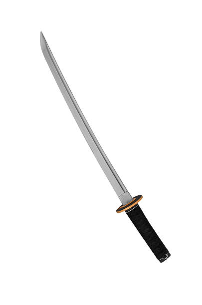 istock Katana - Japanese sword isolated 486782566