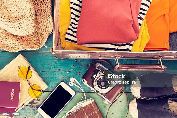 Holiday Suitcase Stock Photo - Download Image Now - Suitcase, Crowded, Summer