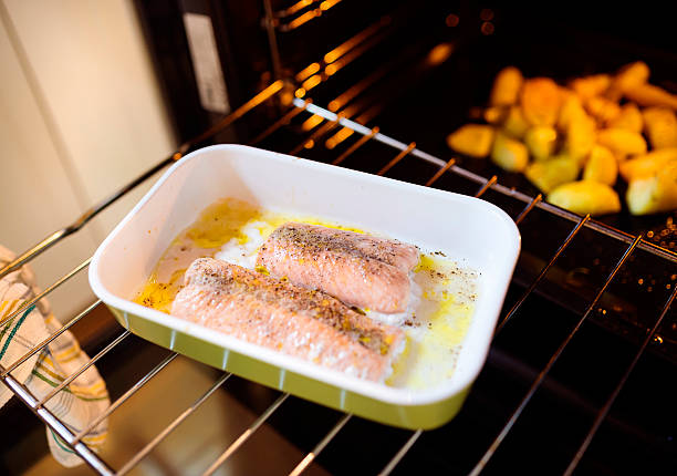 istock Salmon in the owen 486783972