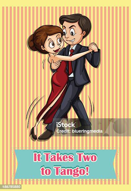 Tango Silly It Takes Two To Tango Stock Illustration - Download Image Now - Humor ...