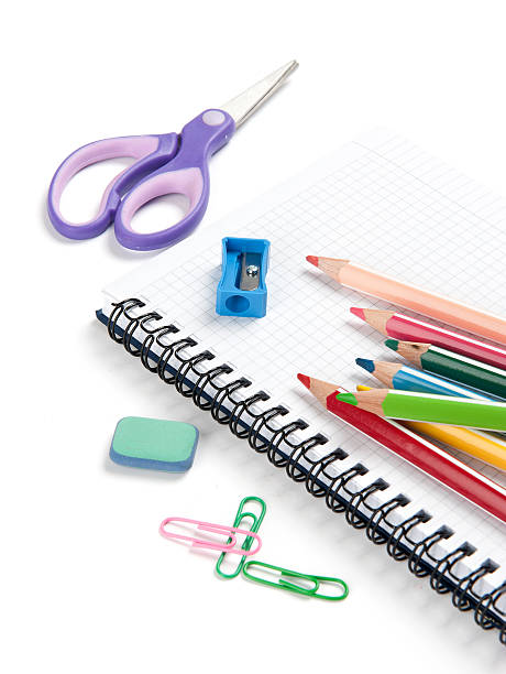 istock School supplies on white background 486786265
