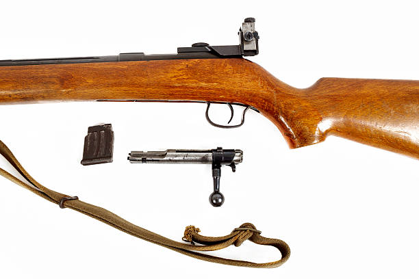 istock detail of old bolt action rifle isolated 486787285