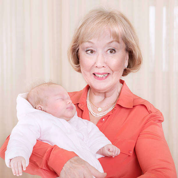 istock Grandmother with baby 486787461