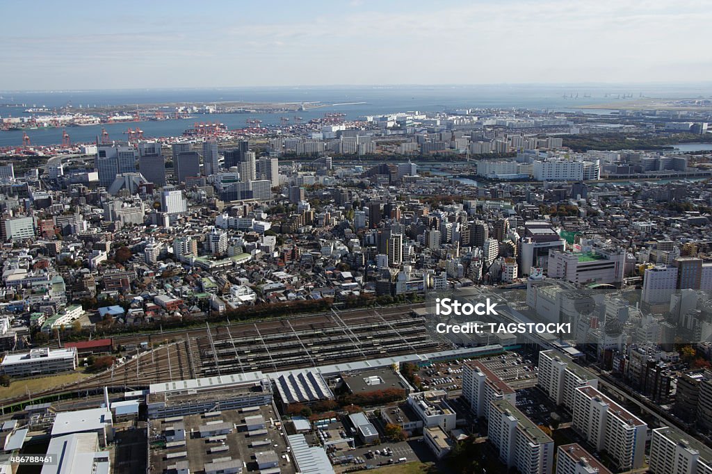Aerial view of Shinagawa-ku areas Oimachi Stock Photo