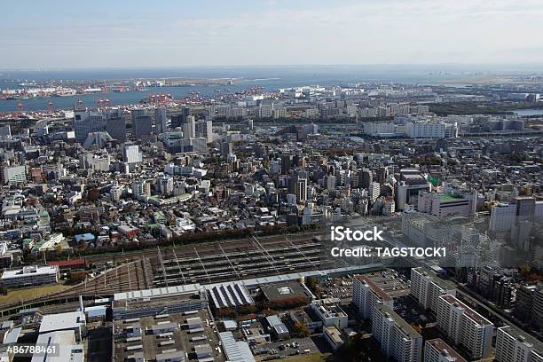 Aerial View Of Shinagawaku Areas Stock Photo - Download Image Now - Oimachi, Aerial View, City