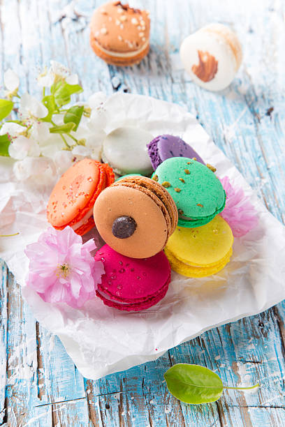istock Colorful french macaroons 486788861