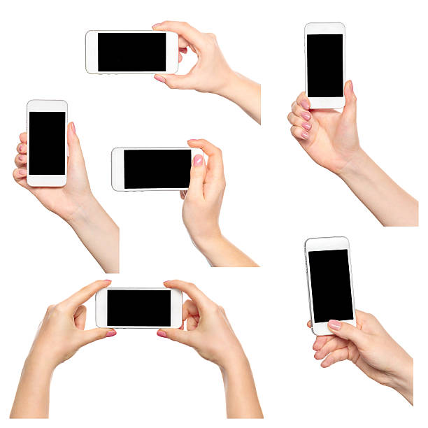 istock Collage of woman hands on white backgrounds 486790092