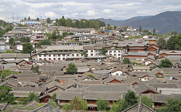 istock aerial view of Lijiang, China 486790562